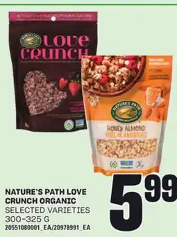 Loblaws NATURE'S PATH LOVE CRUNCH ORGANIC, 300-325 G offer