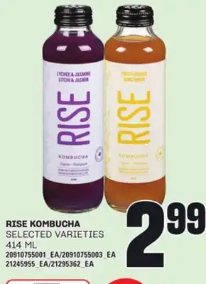 Loblaws RISE KOMBUCHA, 414 ML offer