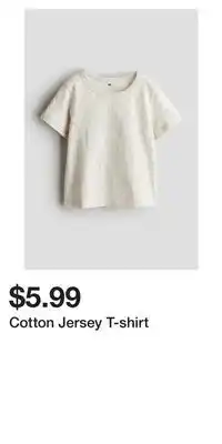 H&M Cotton Jersey T-shirt offer