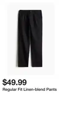 H&M Regular Fit Linen-blend Pants offer