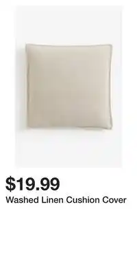 H&M Washed Linen Cushion Cover offer