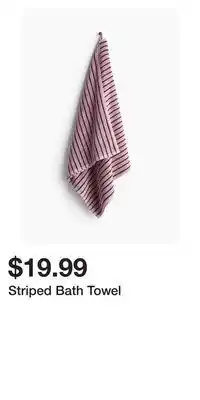 H&M Striped Bath Towel offer