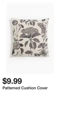 H&M Patterned Cushion Cover offer