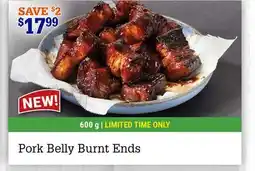 M & M Food Market Pork Belly Burnt Ends offer