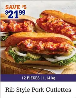 M & M Food Market Rib Style Pork Cutlettes offer