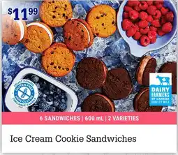M & M Food Market Ice Cream Cookie Sandwiches offer