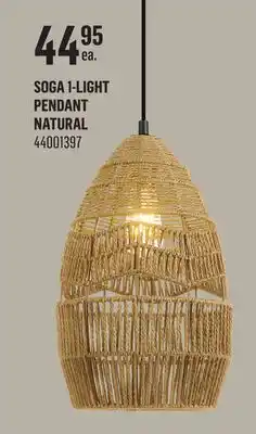 Canac Soga 1-Light Pendant offer