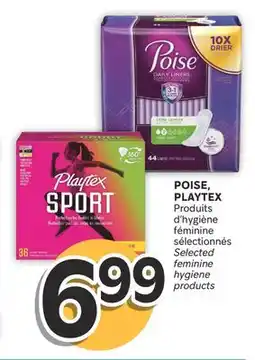 Brunet POISE, PLAYTEX Produits d'hygiène féminine sélectionnés offer