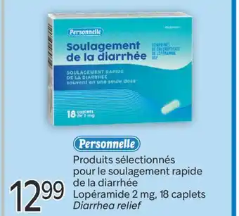 Brunet PERSONNELLE Produits sélectionnés pour le soulagement rapide de la diarrhée Lopéramide 2 mg offer