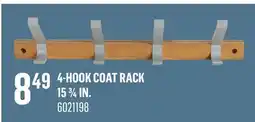 Canac 4-Hook Coat Rack 15 3/4 in offer