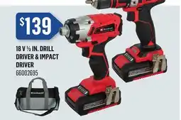 Canac 18 V 1/2 in. Drill Driver & Impact Driver offer