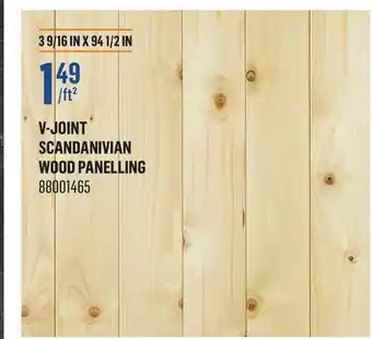 Canac V-Joint Scandanivian Wood Panelling offer