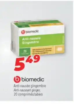 Familiprix BIOMEDIC, Anti-nauseant ginger, 20 tablets offer