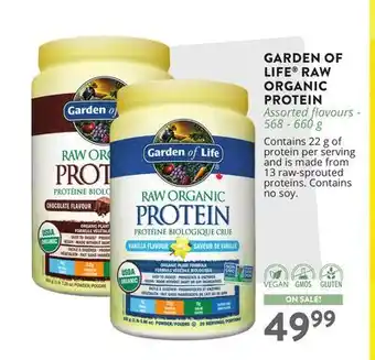 Ki Nature & Santé GARDEN OF LIFE RAW ORGANIC PROTEIN offer