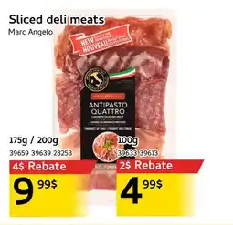 Mayrand Marc Angelo Sliced deli meats offer