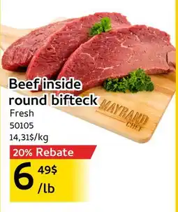 Mayrand Beef inside round bifteck offer