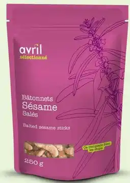 Avril AVRIL SÉLECTIONNÉ bâtonnets de sésame offer