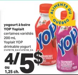 L'Intermarché YOGOURT À BOIRE YOP, 200 mL offer