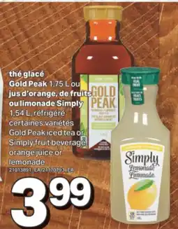 L'Intermarché THÉ GLACÉ 1,75 L OU JUS D'ORANGE, DE FRUITS OU LIMONADE 1,54 L offer