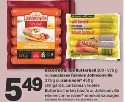 L'Intermarché BACON DE DINDE 300 - 375 G OU SAUCISSES FUMÉES 375 G OU 450 G offer