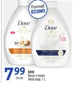 Uniprix DOVE Savon à mains/Hand soap offer