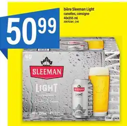 Maxi BIÈRE SLEEMAN LIGHT 40x355 mL offer