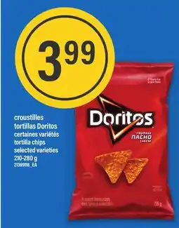 Maxi CROUSTILLES TORTILLAS DORITOS, 210-280 g offer