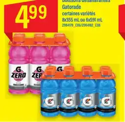 Maxi BOISSONS DÉSALTÉRANTES GATORADE, 8x355 mL ou 6x591 mL offer