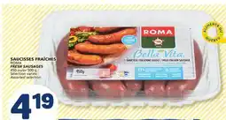Marché Bonichoix ROMA FRESH SAUSAGES offer