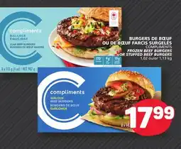 Marché Bonichoix COMPLIMENTS FROZEN BEEF BURGERS OR STUFFED BEEF BURGERS offer