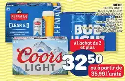 Marché Bonichoix COORS LIGHT, BUD LIGHT OR SLEEMAN CLEAR 2.0 BEER offer