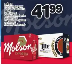 Marché Bonichoix MOLSON EXPORT OR MILLER LITE BEER offer