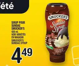 Marche Ami SIROP POUR SUNDAE SMUCKER'S | SMUCKER'S SUNDAE SYRUP offer