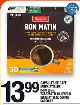 Marche Ami CAPSULES DE CAFÉ IRRESISTIBLES | IRRESISTIBLES COFFEE CAPSULES offer