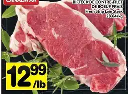 Supermarché PA FRESH STRIP LOIN STEAK offer