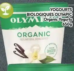 Supermarché PA Olympic Organic Yogurts offer