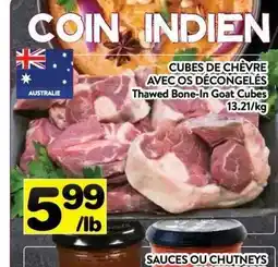 Supermarché PA Thawed Bone-In Goat Cubes offer