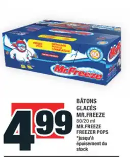Super C BÂTONS GLACÉS MR.FREEZE | MR.FREEZE FREEZER POPS offer