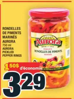 Super C RONDELLES DE PIMENTS MARINÉS AURORA | AURORA PICKLED PEPPER RINGS offer