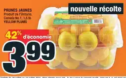 Super C PRUNES JAUNES | YELLOW PLUMS offer