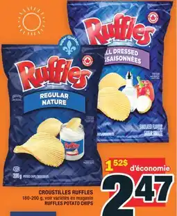 Super C CROUSTILLES RUFFLES | RUFFLES POTATO CHIPS offer