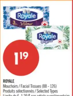 Pharmaprix ROYALE Facial Tissues offer