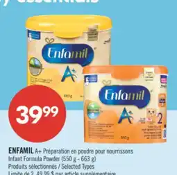 Pharmaprix ENFAMIL A+ Infant Formula Powder (550 g - 663 g) offer