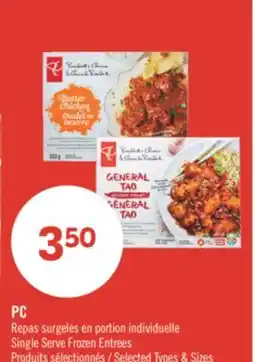 Pharmaprix PC Single Serve Frozen Entrees offer