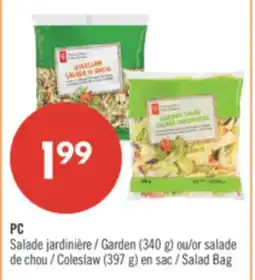 Pharmaprix PC Garden (340 g) or Coleslaw (397 g) Salad Bag offer