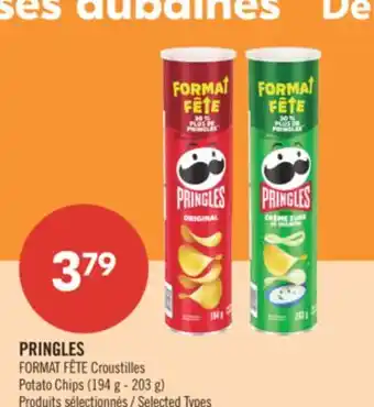 Pharmaprix PRINGLES Potato Chips offer