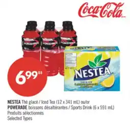 Pharmaprix NESTEA Iced Tea (12 x 341 mL) or POWERADE Sports Drink (6 x 591 mL) offer