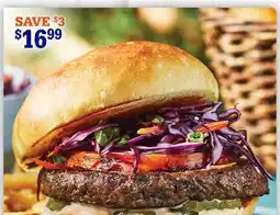 M & M Food Market Sirloin Beef Burgers offer