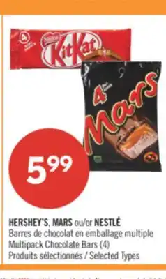 Pharmaprix HERSHEY'S, MARS or NESTLÉ Multipack Chocolate Bars (4) offer
