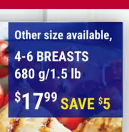 M & M Food Market Boneless, Skinless Chicken Breasts offer